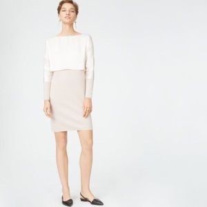 NWT beautiful cream Club Monaco sweater dress